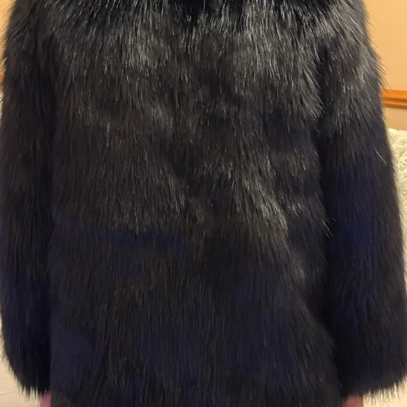 H&M Black Teddy Jacket - Picture 6 of 8